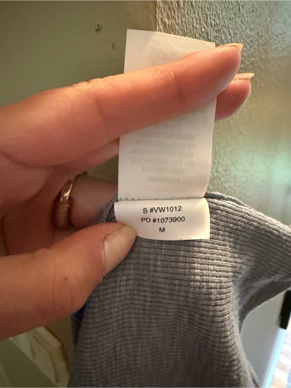 Vuori Light Blue Ribbed Racerback Tank - Picture 3 of 3
